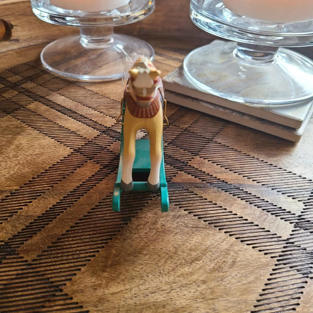 Hallmark 1986 rocking horse ornament